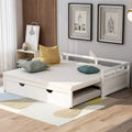 White Wood Extendable Daybed L2120