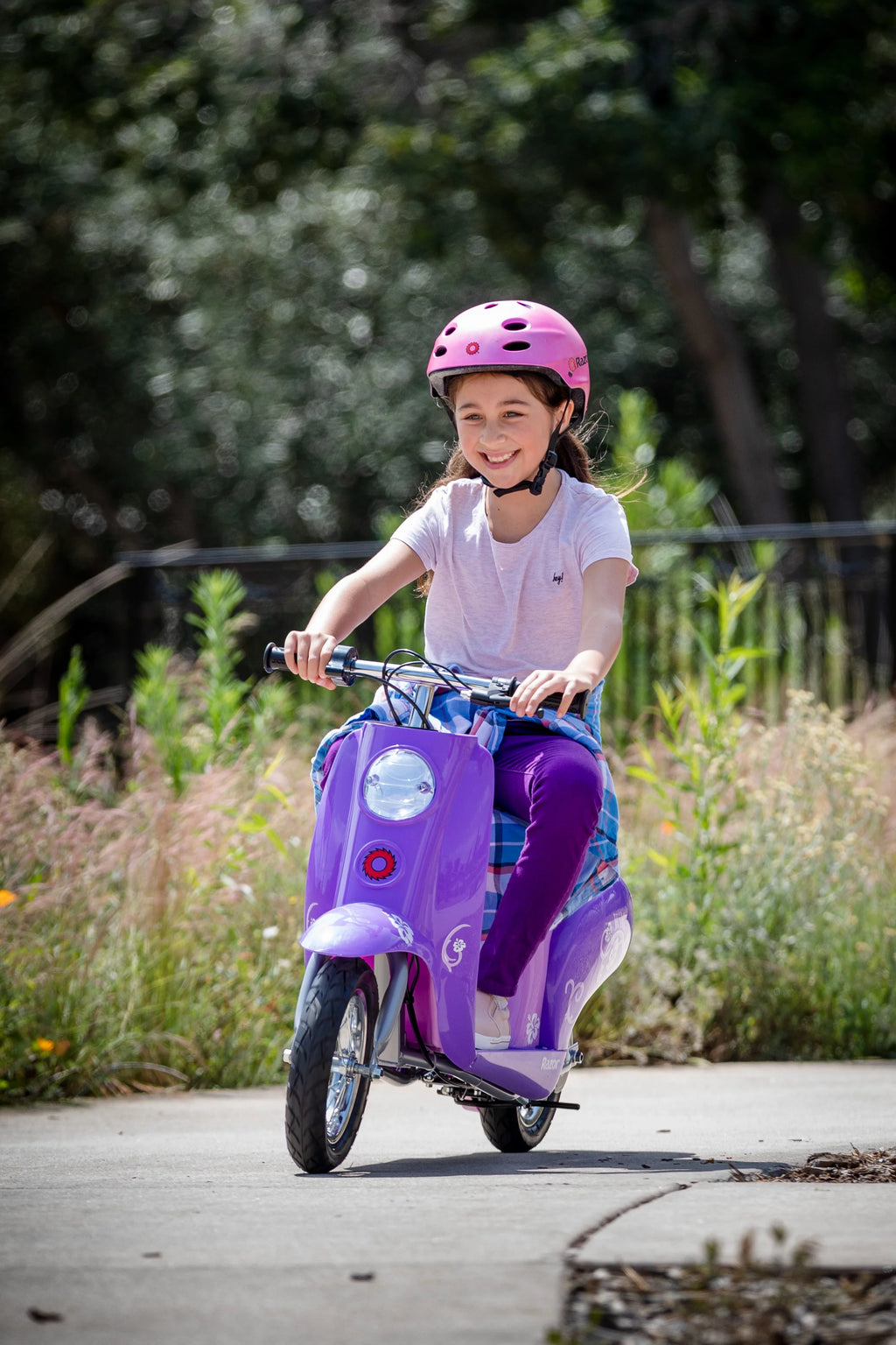 Purple Electric Scooter F19834