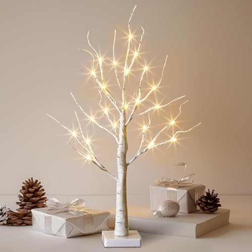 108 Led 8 Modes Lighted Birch Tree Y70122