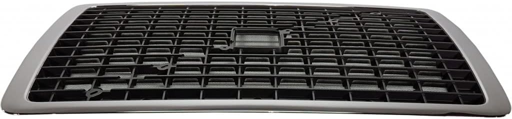 Chrome/Black Cross Bar Insert Grille with Bug Screen X674