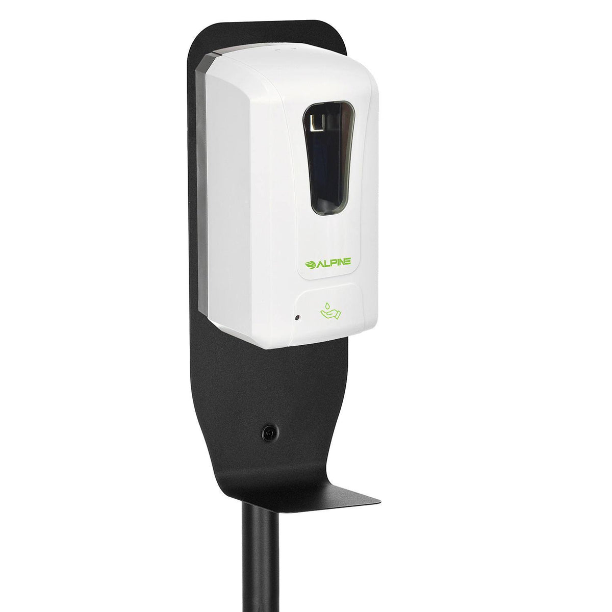 White Automatic Gel Hand Sanitizer and Soap Dispenser with Floor Stand Z104
