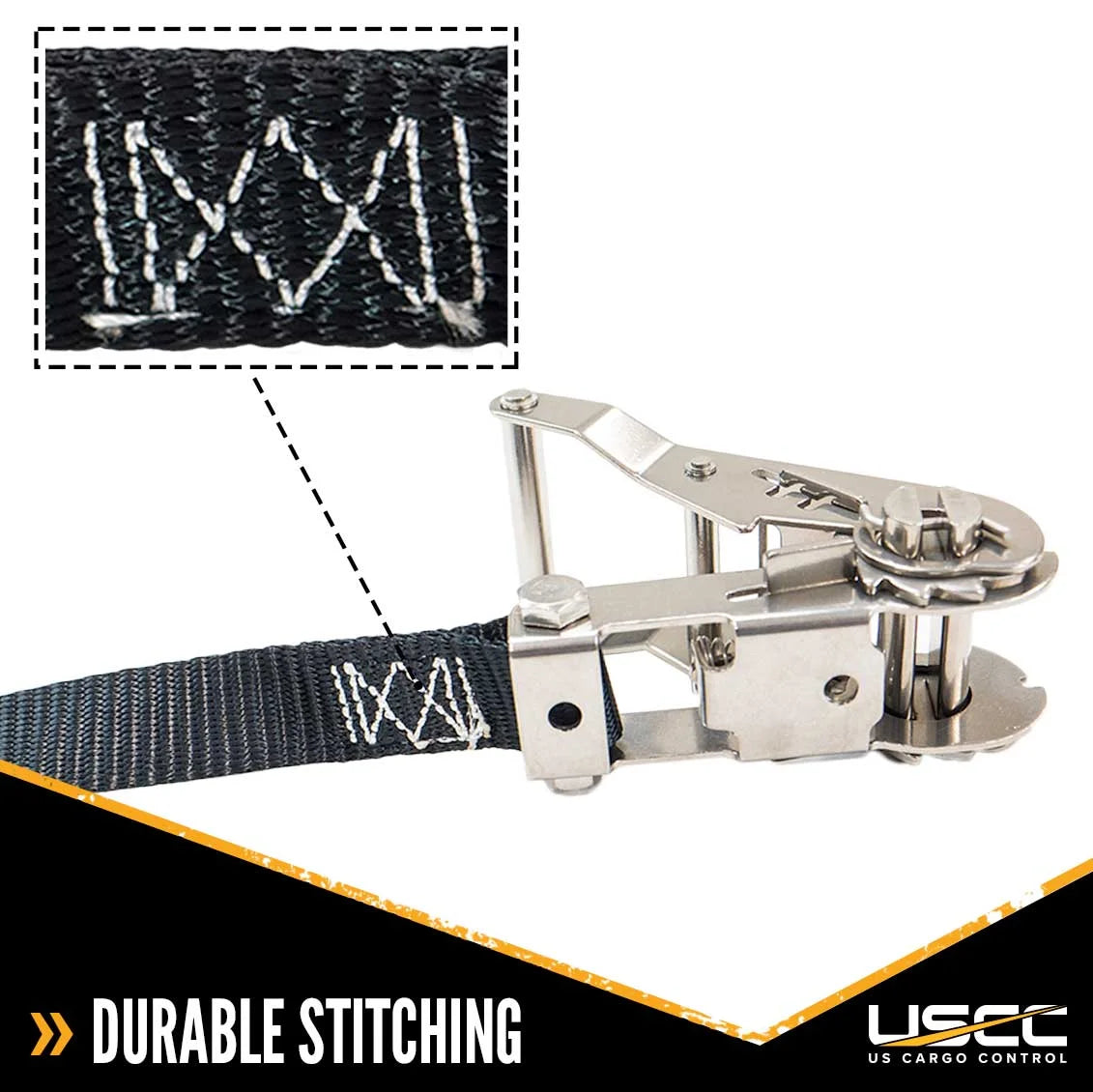 Black Stainless Steel Endless Ratchet Strap 4 Pack X839