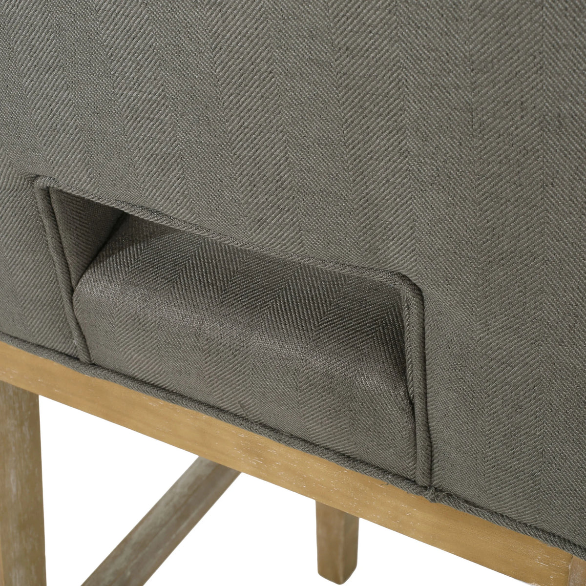 Fabric Upholstered 27 Inch Counter Stools, Set of 2 H3101