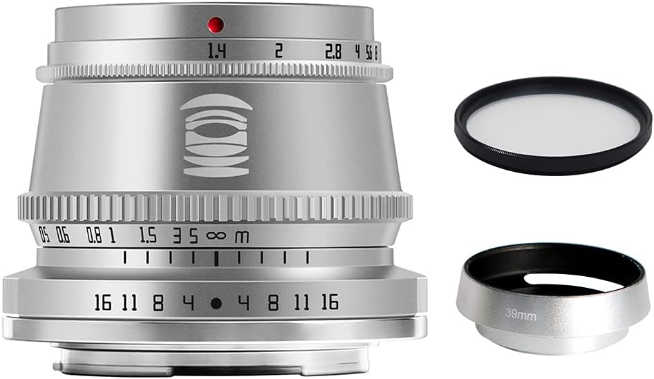 35mm F1.4 APS-C Format Manual Focus Fixed Lens for Fuji X Mount Cameras Black B4584