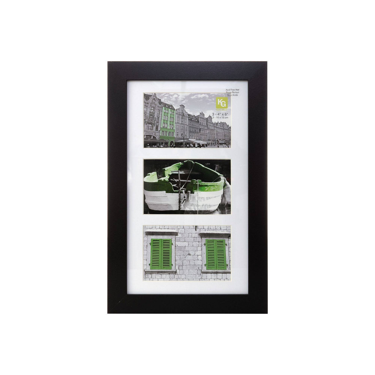 Black 3-Opening Collage Frame F43716