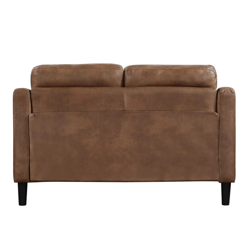 Brown Microfiber Loveseat C9986