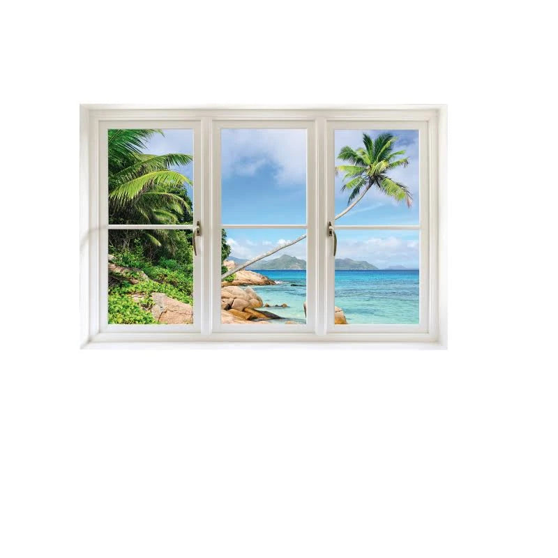 Tropical Beach Wall Decal D372264