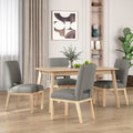 Fabric Upholstered Dining Chairs Set of 4 F937617