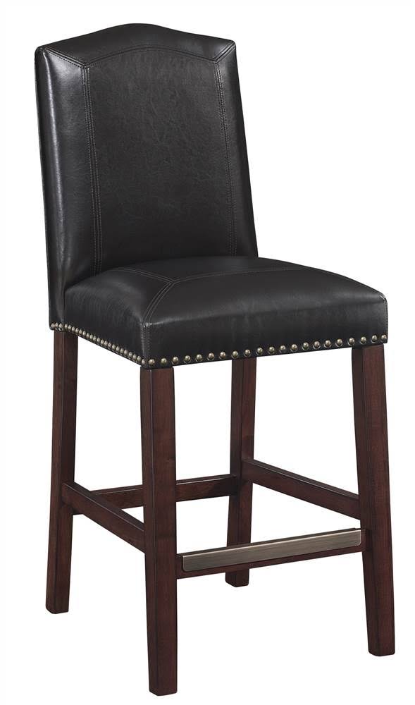 Brown Faux Leather Counter Stool V776
