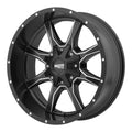 Satin Black Milled 17x8 Wheel I818090