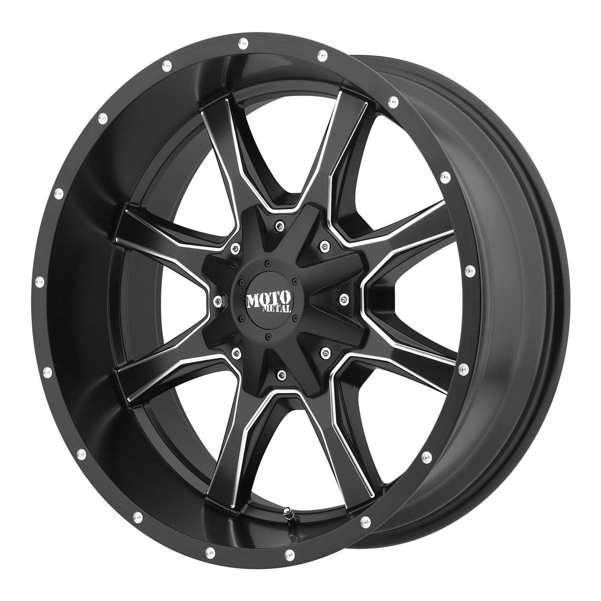 Satin Black Milled 17x8 Wheel I818090