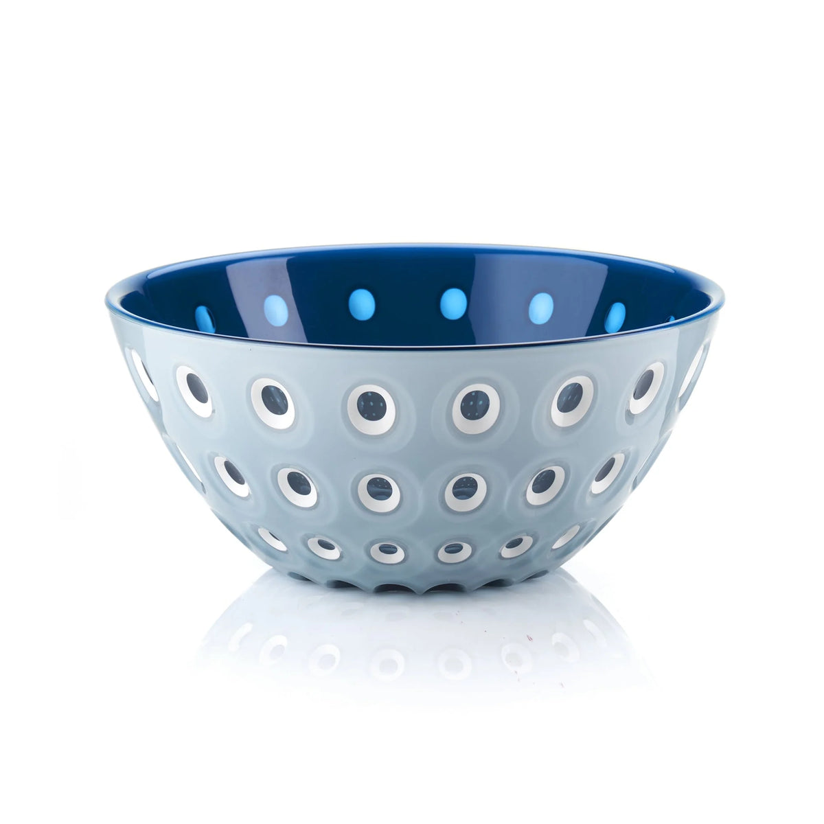 Bowl 20cm Blue/White/Orange O957