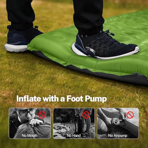 6" Extra-Thick Camping Sleeping Pad with Pillows N64087