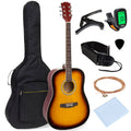 41in Full Size All-Wood Acoustic Guitar Starter Kit with Gig Bag F184522