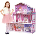 Wooden Dollhouse with 24pcs Furniture Z142351