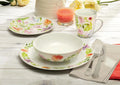 16-Piece Dinnerware Set, Pink, Watercolor E8924