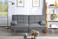Blue Grey Polyfiber Convertible Sofa Bed M806786