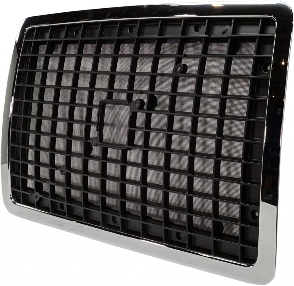 Chrome/Black Cross Bar Insert Grille with Bug Screen X674