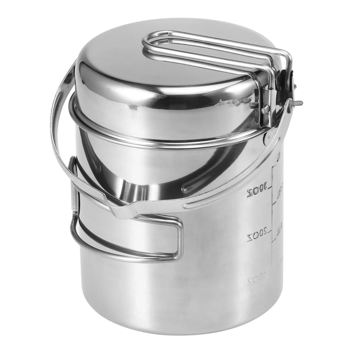 1L Stainless Steel Camping Kettle M8188