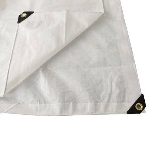 White 18x30 Heavy Duty UV Protected Boat Cover Tarp D4177
