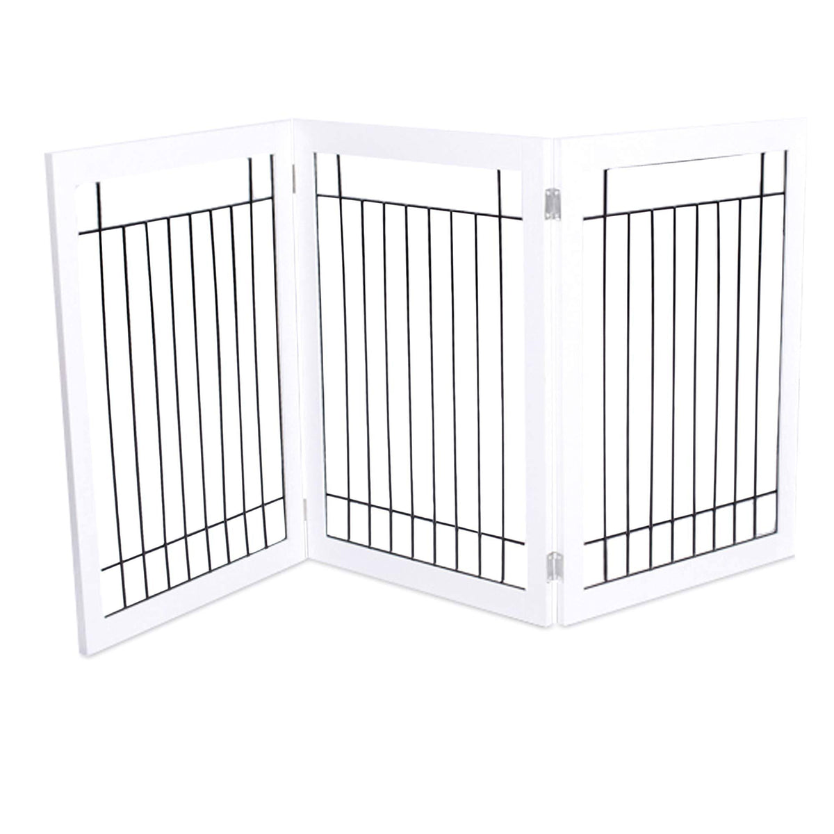 Traditional Wire Dog Gate - 3 Panel - 30 inch Tall B61419