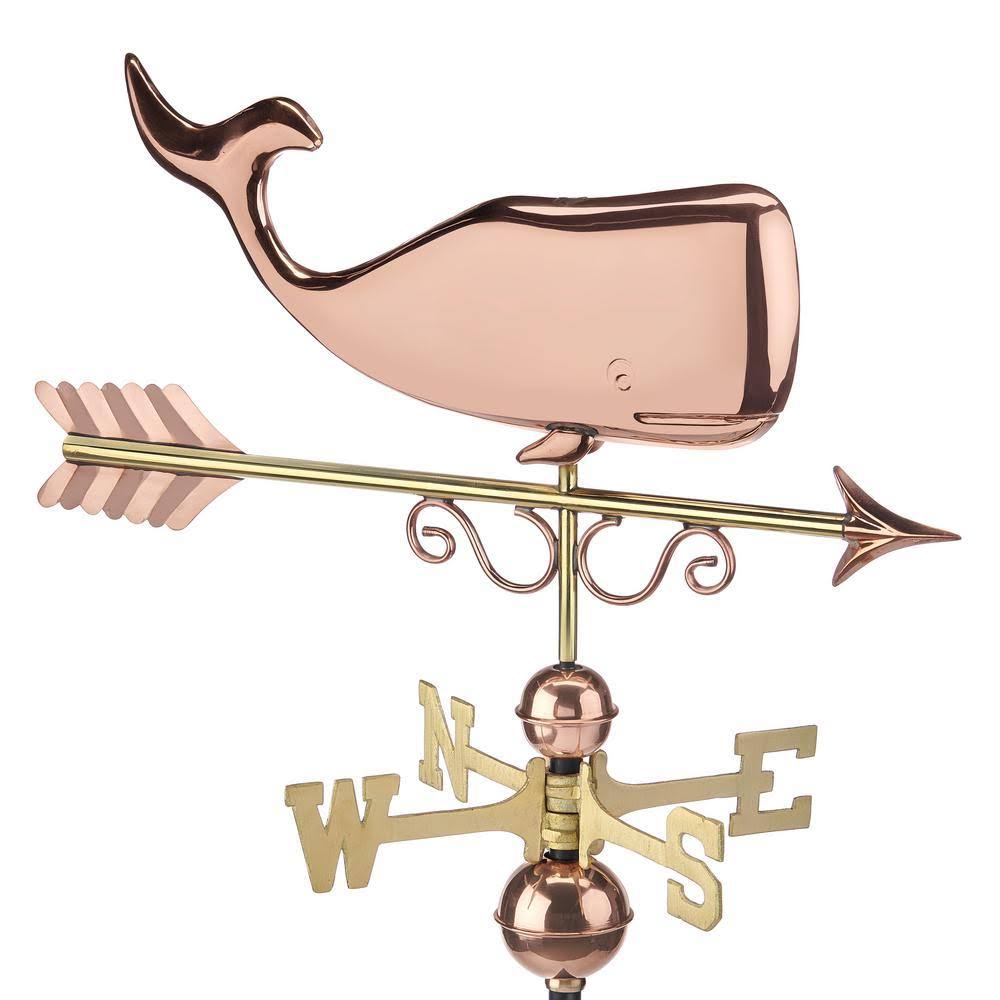 Pure Copper Save The Whales Weathervane A164