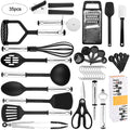 35 Piece Silicone and Stainless Steel Kitchen Utensil Set W7314