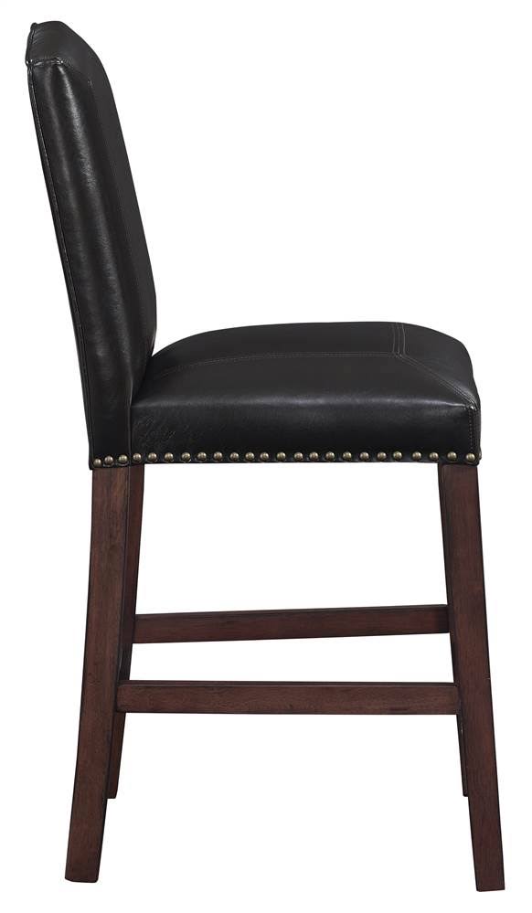 Brown Faux Leather Counter Stool V776