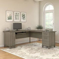 Ash Gray Reversible L-Shape Desk Y953232