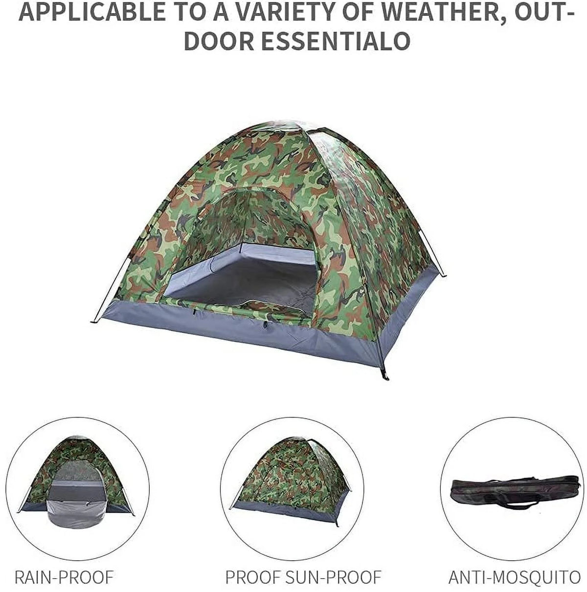 Outdoor Waterproof Camping 3-4 Person Tent X456126