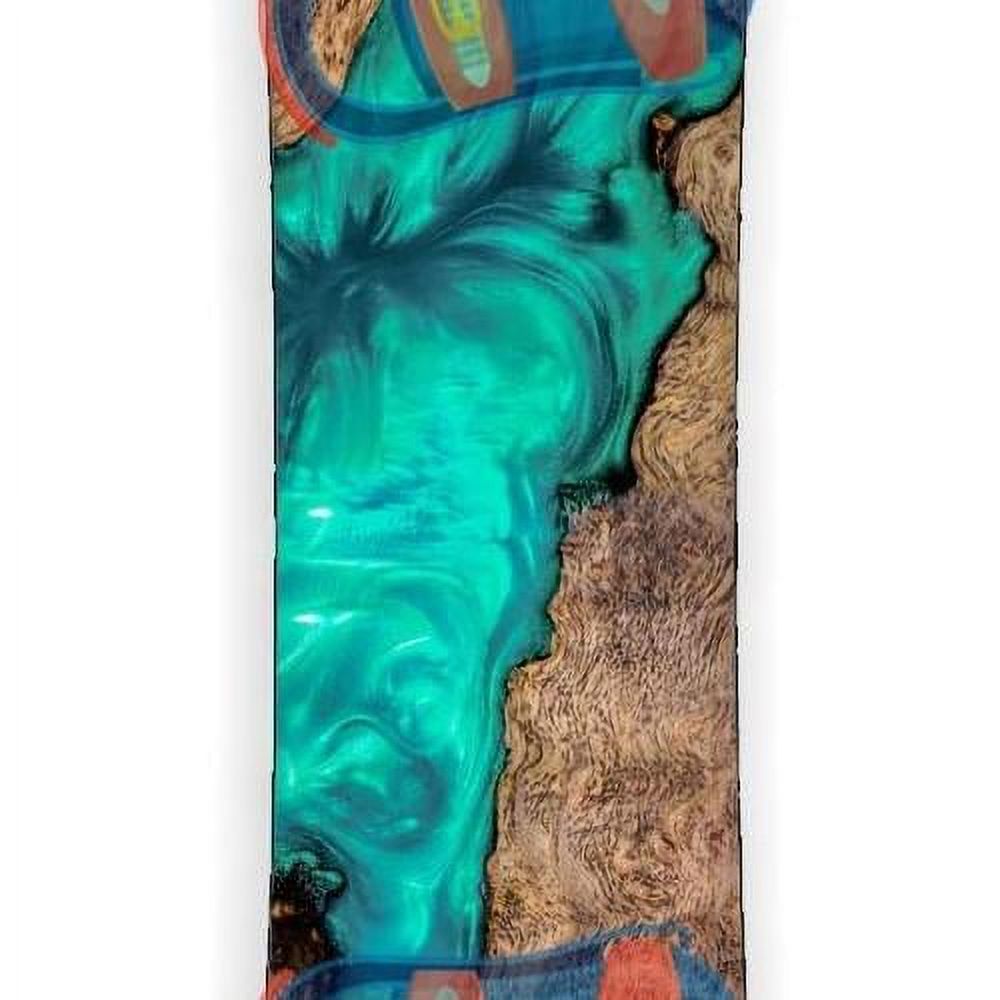 Aqua Resin Wood Snowboard Wrap Sticker Skin Cover S782649