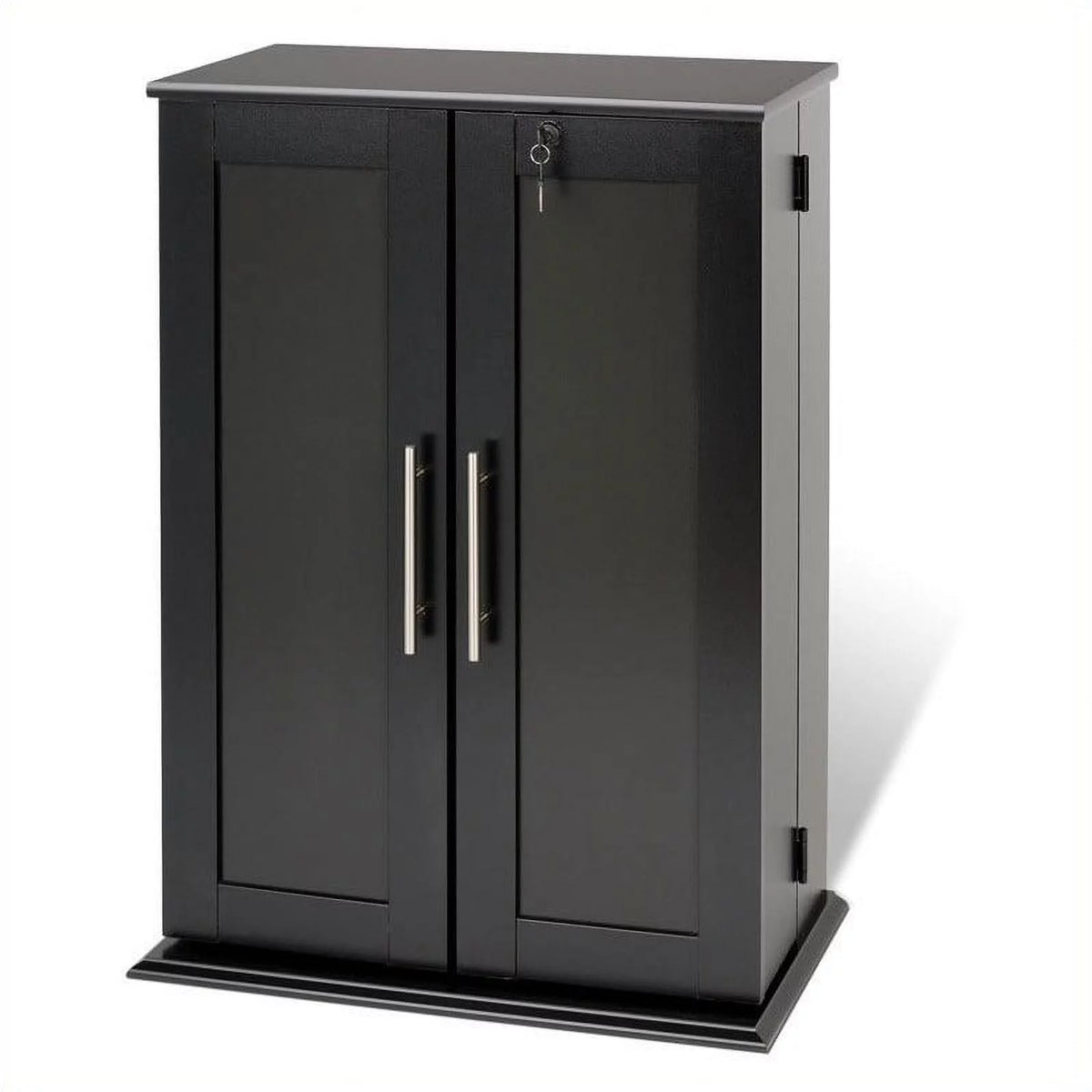 Black Wood Media Cabinet J429