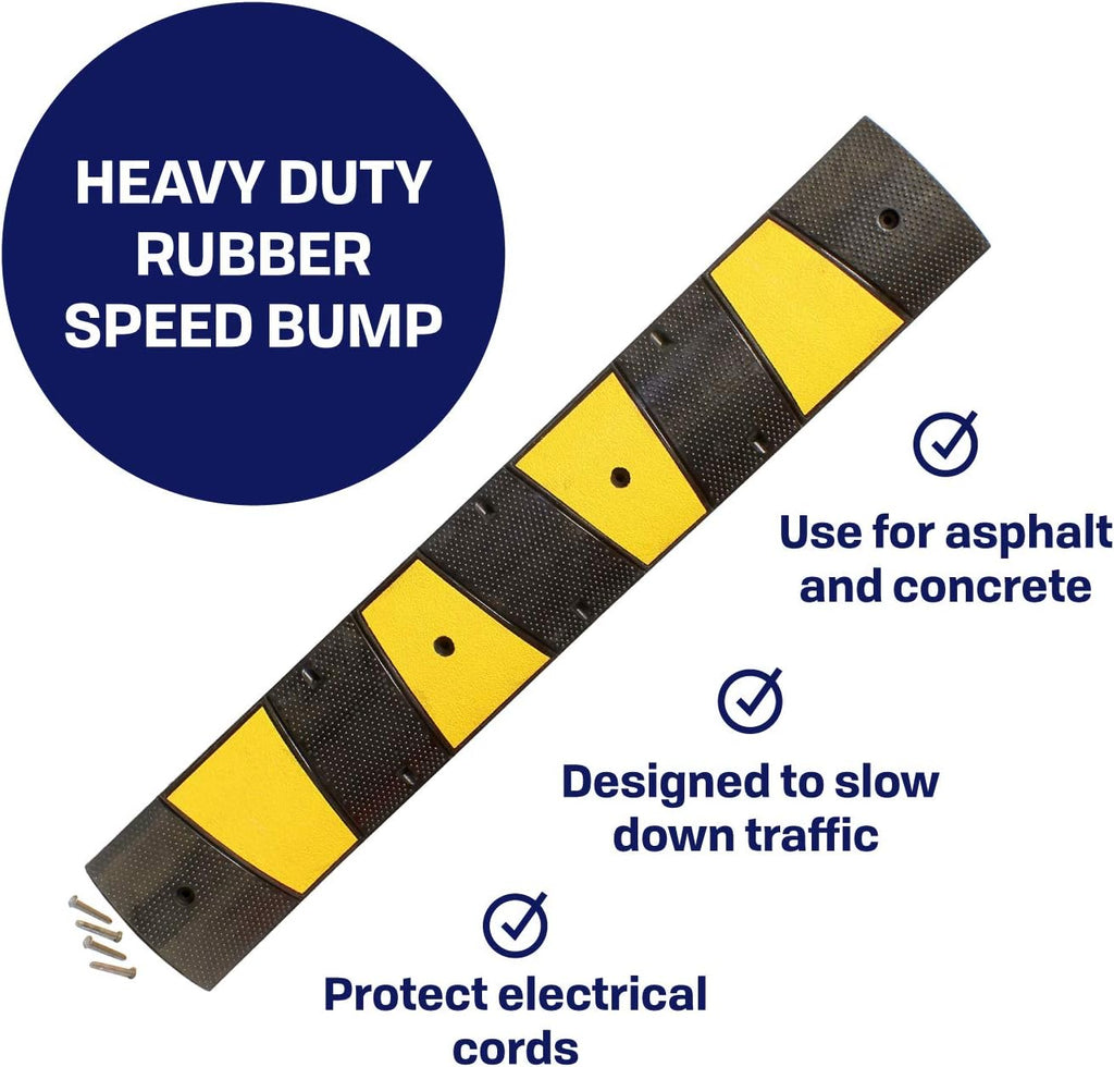 6 FT Rubber Speed Bump Cord Protector N685617