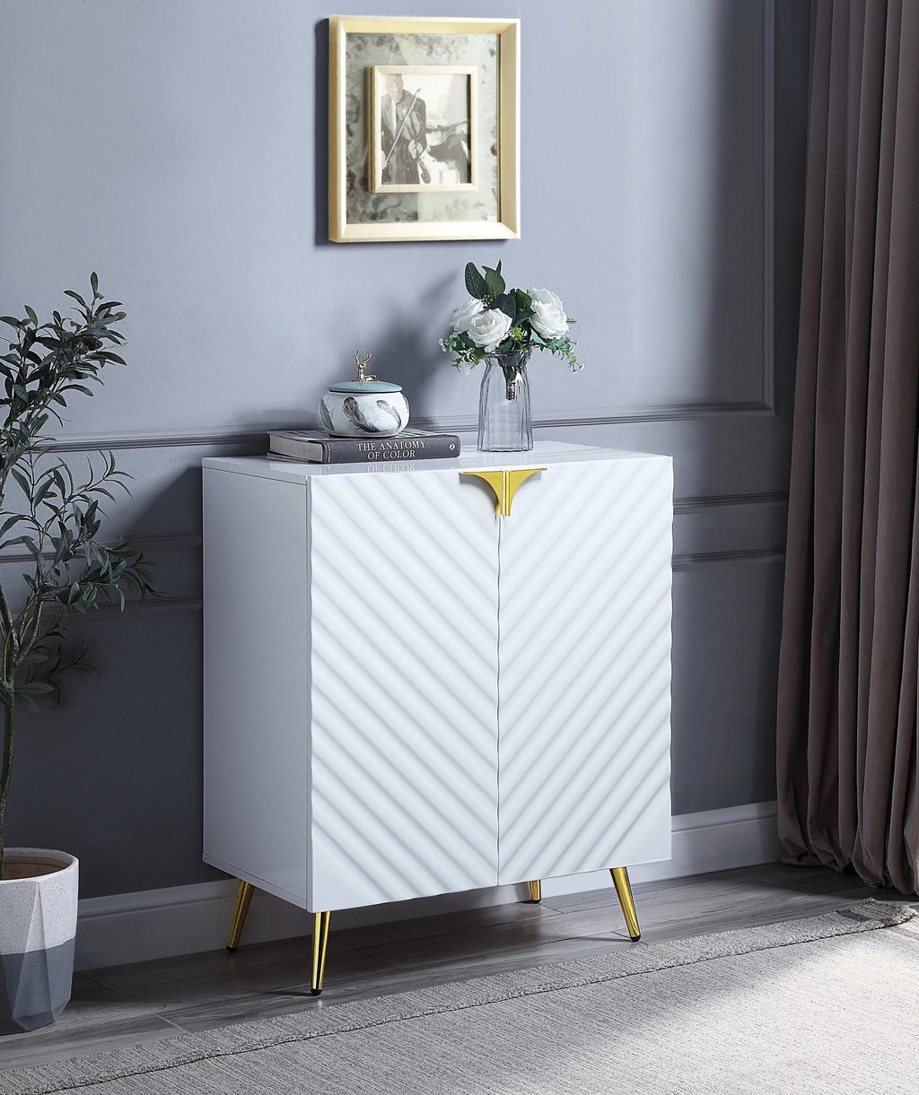 White High Gloss Console Table S596