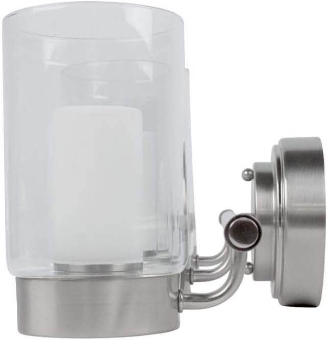 22 Inch 3 Lamp LED Glass Bathroom Vanity Light, 23W, 3000K, Brushed Nickel Finish R5261