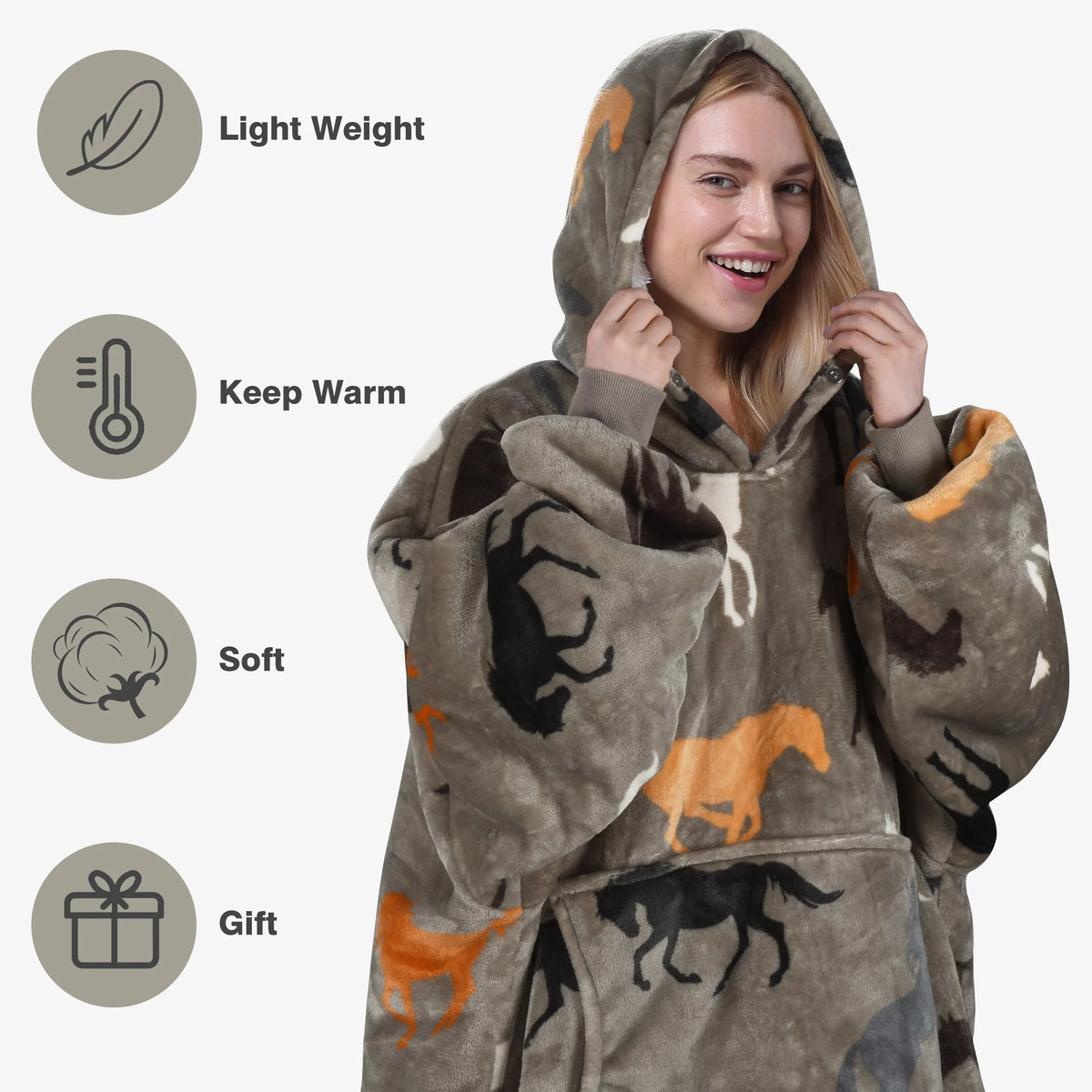Oversized Sherpa Reversible Hoodie Y1417