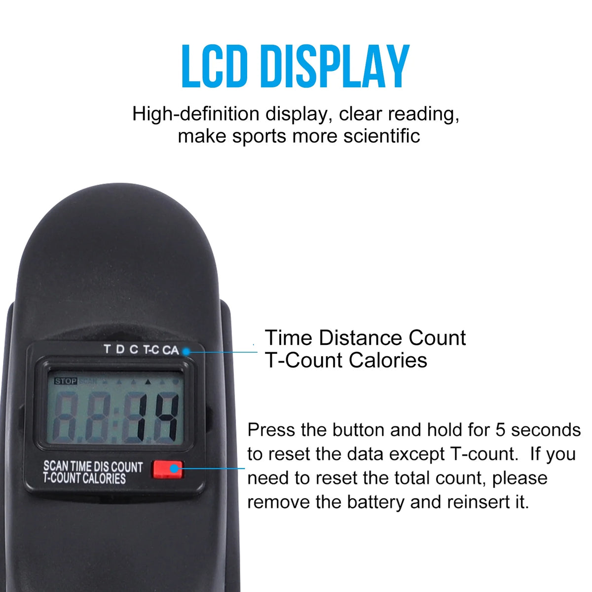 Black Under Desk Exercise Bike with LCD Display J519609