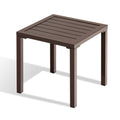 Brown Square Aluminum Bistro Table U41494