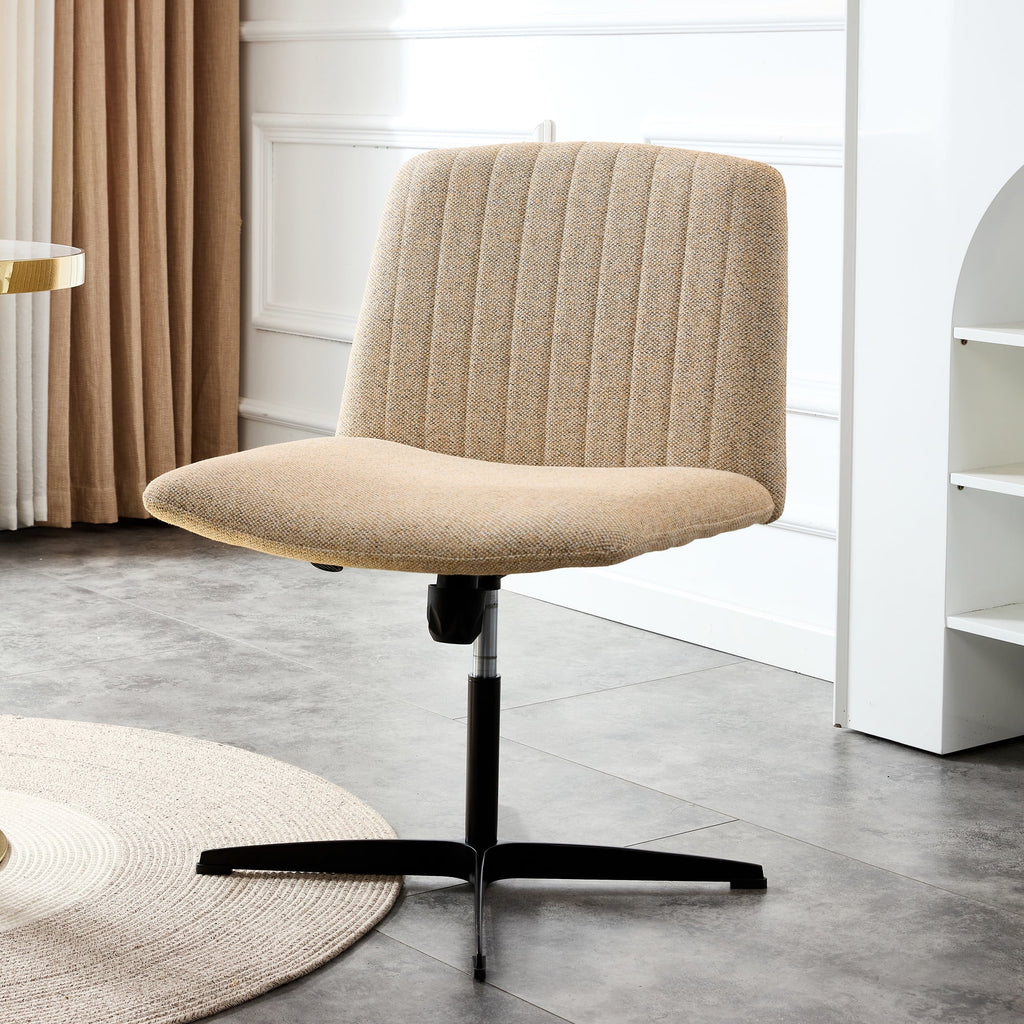 Adjustable Swivel Home Office Computer Chair with Cushion & Black Foot I1101