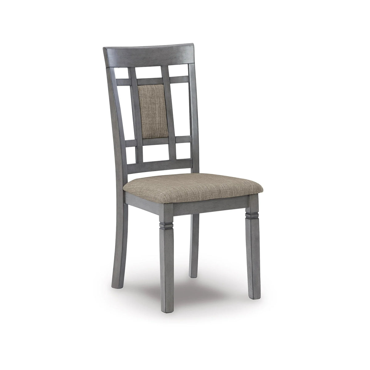 7 Piece Light Gray Wood Dining Table Set H5209