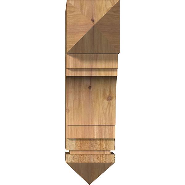 6x22W x 18x22D x 22x22H Rough Sawn Western Red Cedar Bracket L397