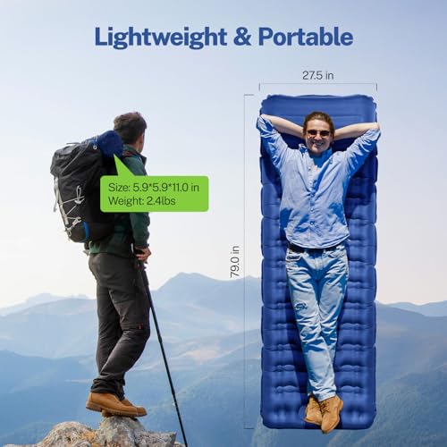 6" Extra-Thick Camping Sleeping Pad with Pillows N64087