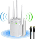 White Pack of 2 WiFi Extender with 10 Feet Ethernet Cable H75417