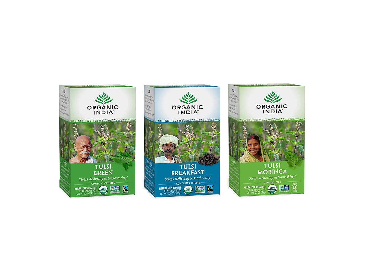 Organic Tulsi Herbal Tea, 18 Infusion Bags, Pack of 3 Z11766