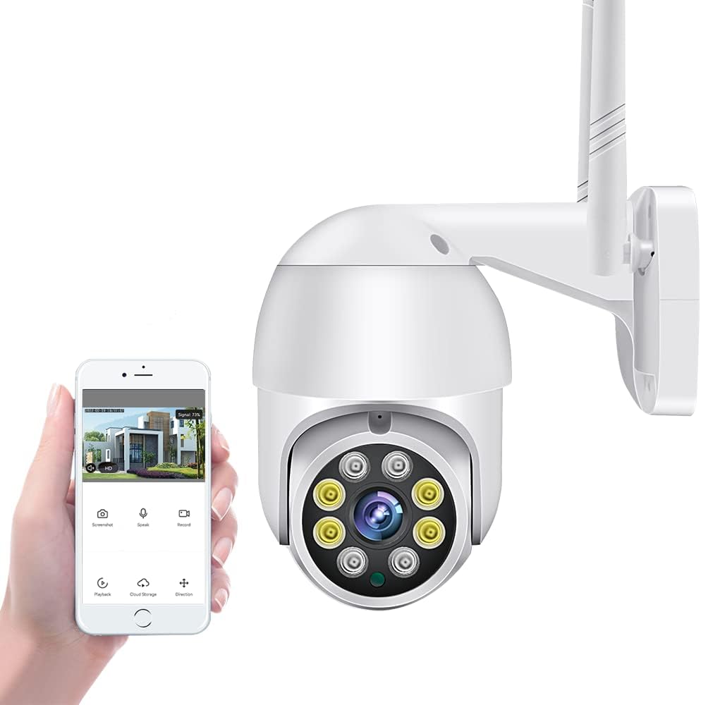 2K Wired Outdoor Security Camera with Starlight Color Night Vision and IP65 Waterproof Q79965