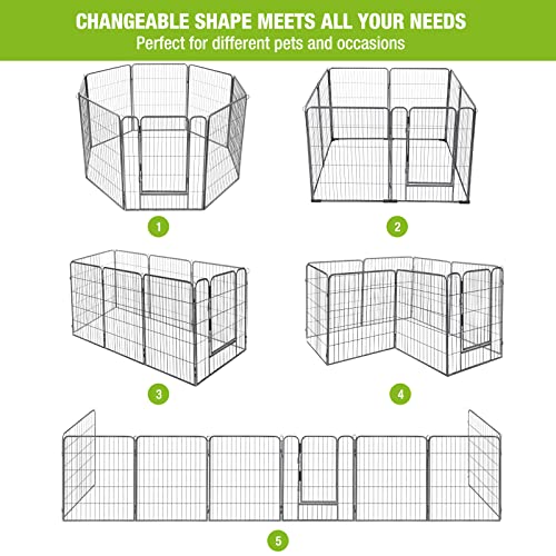 8 Panels Heavy Duty Dog Playpen W6950