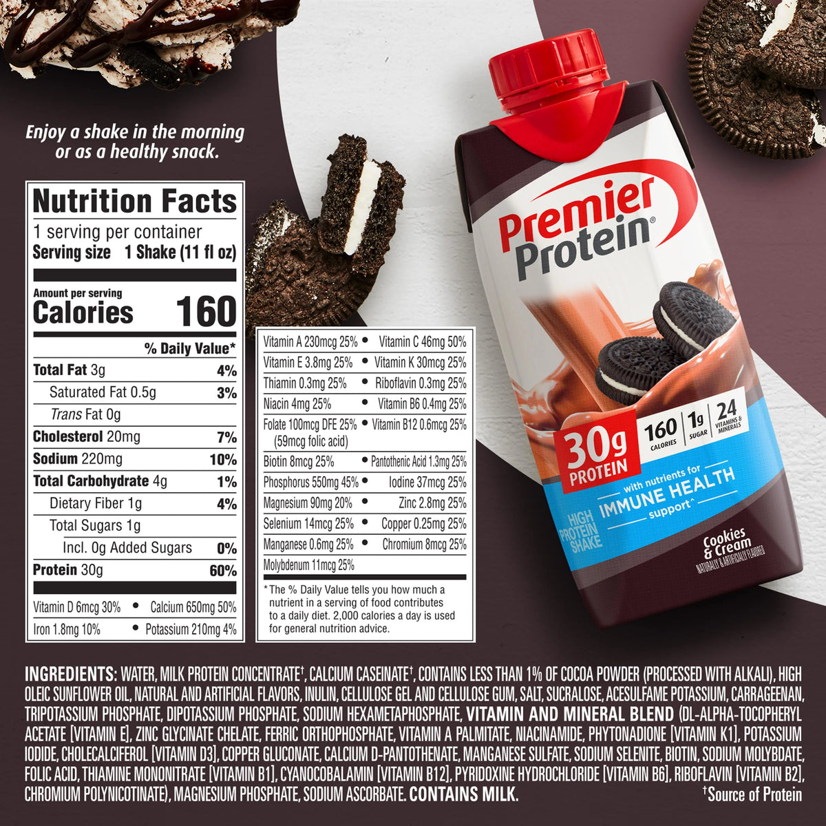 Cookies & Cream Protein Shake 4 Ct Z3060