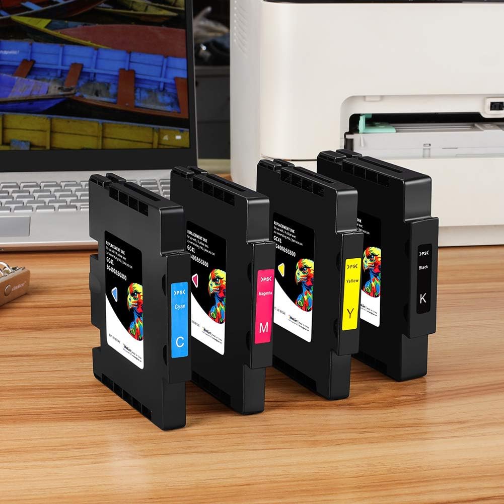 Sublimation Ink Cartridge 4-Pack for Sawgrass Virtuoso SG400 SG800 Printer O741