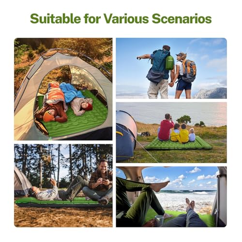 6" Extra-Thick Camping Sleeping Pad with Pillows N64087