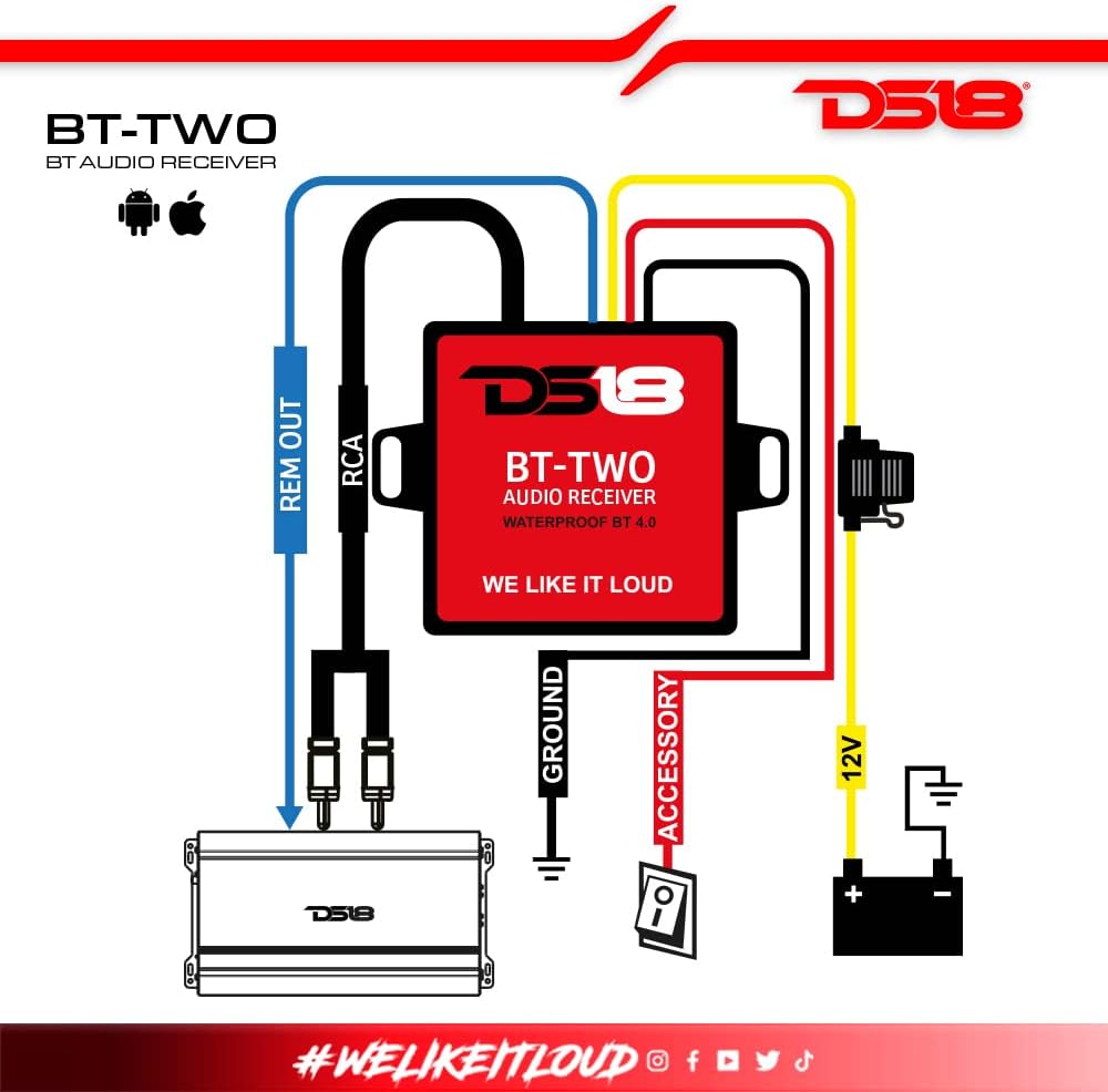 Bluetooth Receiver with Stereo RCA Output Y357030
